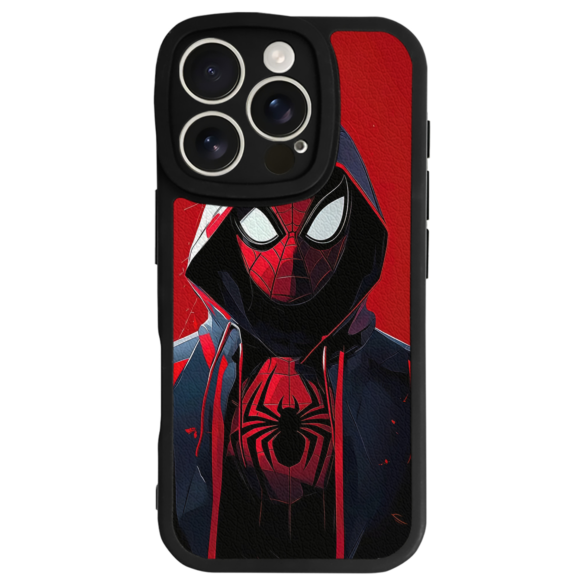 Spider Man スパイダーマン 【iPhone 16シリーズ対応】シリコンスマホケース（レザー調） 材質：シリコン